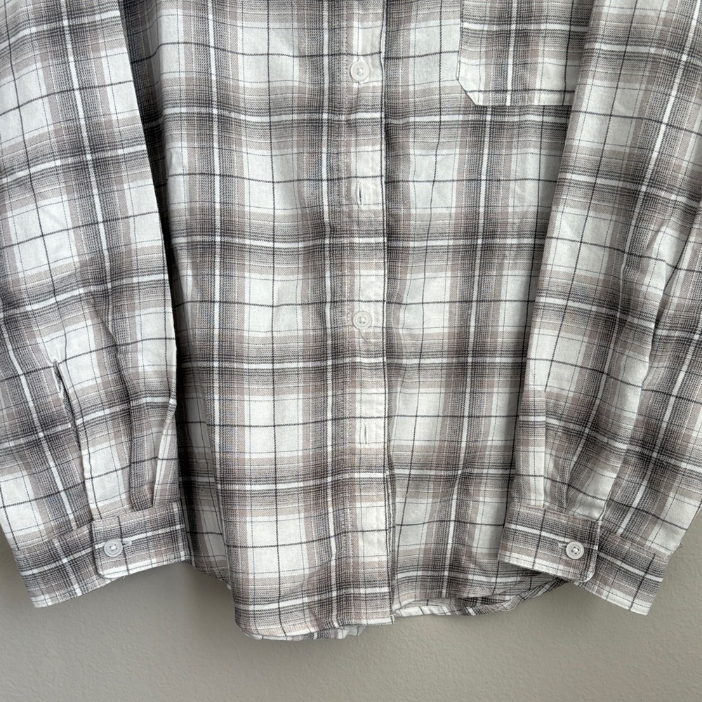 Aeropostale Relaxed Light Flannel Plaid Shirt Long Sleeve #5054 Size XL NWT - Picture 7 of 10